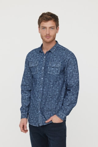 Chemise Dezine - Bleu marine