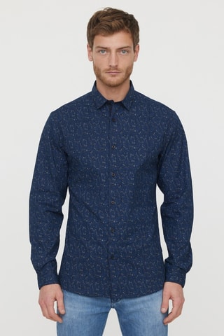 Chemise Dym - Bleu marine