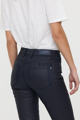 Pantalon taille haute Jana - Bleu marine