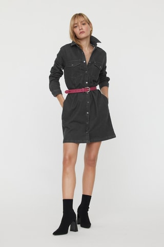 Robe chemise Louison - Gris