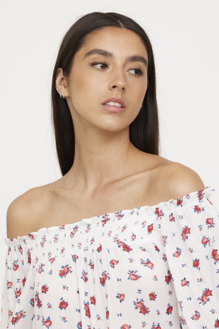 Blouse Medusa - Rouge et blanc