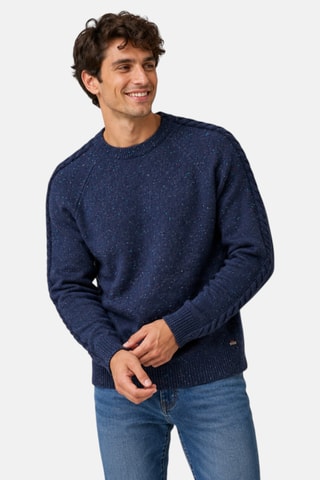 Pull en laine Combo - Bleu marine