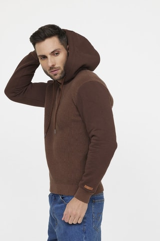 Pull à capuche Cazico - Marron