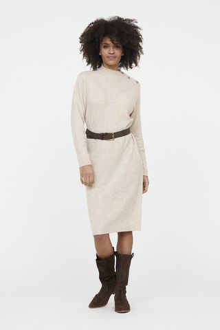 Robe pull en laine Lamsa - Beige