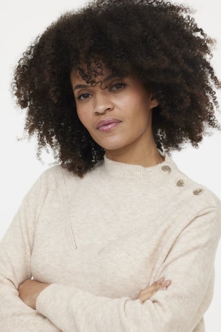 Robe pull en laine Lamsa - Beige
