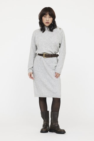 Robe pull en laine Lamsa - Gris clair
