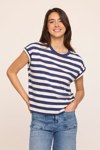 T-shirt Aliona - Bleu marine