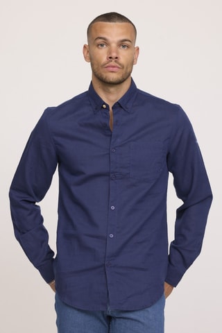 Chemise en lin Dolino - Bleu marine