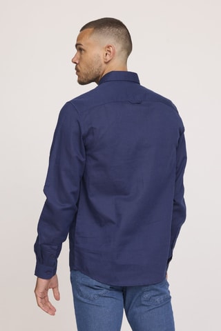 Chemise en lin Dolino - Bleu marine