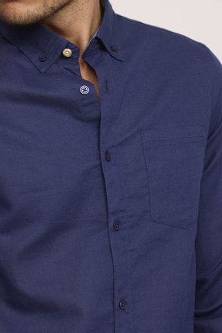 Chemise en lin Dolino - Bleu marine