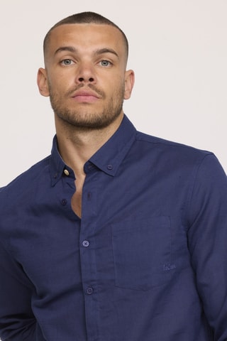 Chemise en lin Dolino - Bleu marine
