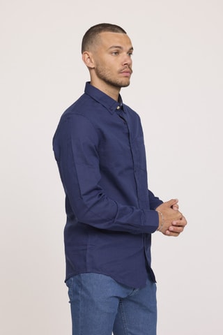 Chemise en lin Dolino - Bleu marine