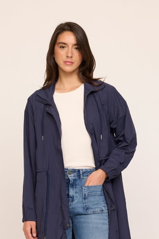 Parka à capuche Fapini - Bleu marine