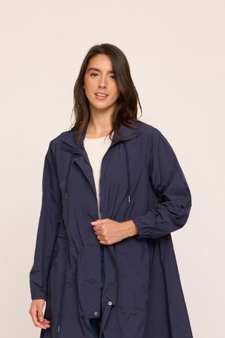 Parka à capuche Fapini - Bleu marine
