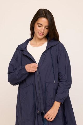 Parka à capuche Fapini - Bleu marine