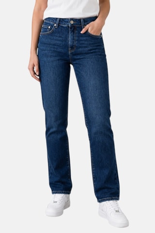 Jean droit taille haute - Bleu foncé