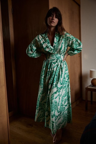 Robe midi Laxa - Vert clair