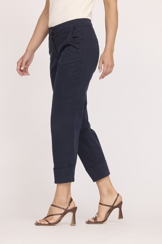 Pantalon 7/8 taille haute Javi - Bleu marine