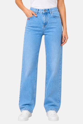 Jean taille haute Ouwa - Bleu clair