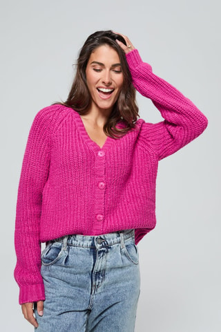 Gilet en laine Cadola - Fuchsia