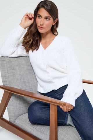 Gilet en laine Cadola - Ivoire