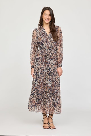 Robe longue Lafleur - Bleu marine