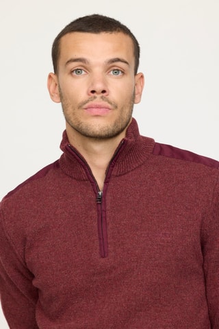 Pull en laine Capara - Bordeaux chiné