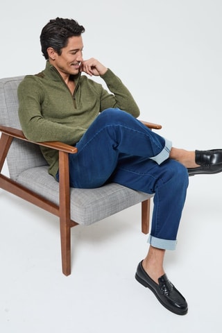 Pull en laine Capara - Kaki chiné