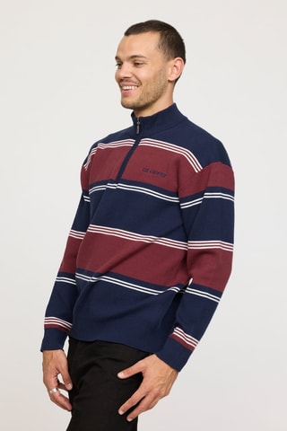 Pull Costri - Bleu marine et bordeaux