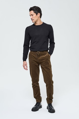 Chino en velours Gonoam - Kaki