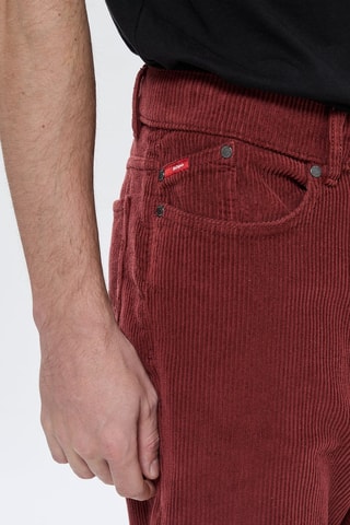 Pantalon regular en velours Josias - Bordeaux