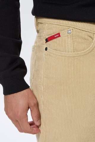 Pantalon regular en velours Josias - Beige