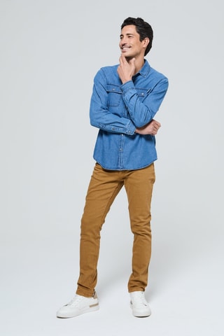 Pantalon straight Jordy - Camel