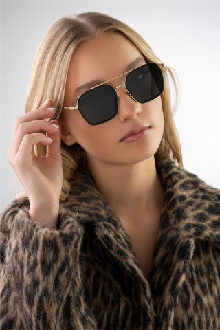 Lunettes de soleil polarisées mixte - Doré et noir