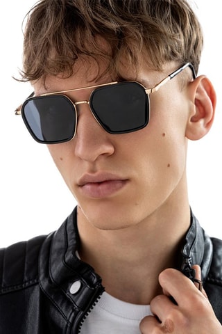 Lunettes de soleil polarisées mixte - Doré et noir