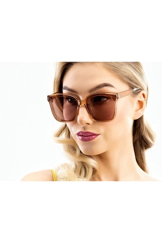 Lunettes de soleil polarisées femme Morgan - UV400 - Marron - Emily Westwood - Marron