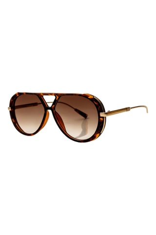 Lunettes de soleil femme - Noir et marron