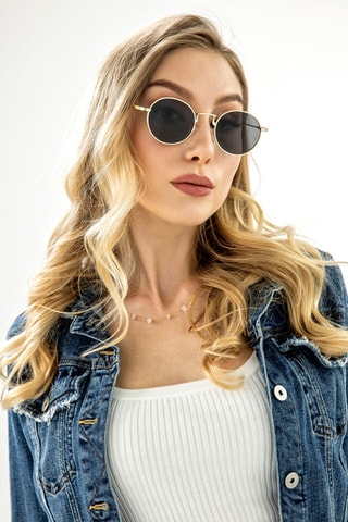 Lunettes de soleil mixte - Catégorie 3 - Doré
