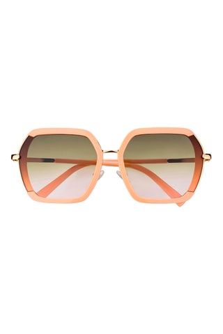 Lunettes de soleil mixte - Catégorie 3 - Rose et doré