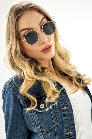 Lunettes de soleil mixte - Catégorie 3 - Doré
