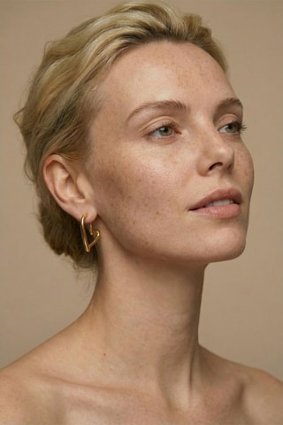 2 paires de boucles d'oreilles - Plaqué or jaune