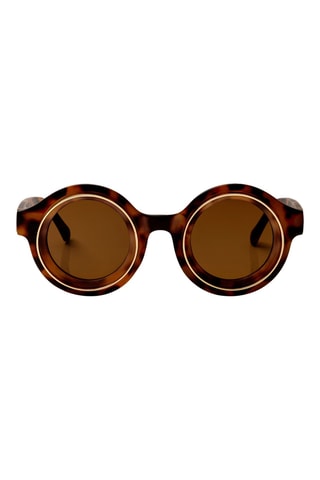 Lunettes de soleil femme - Marron et noir