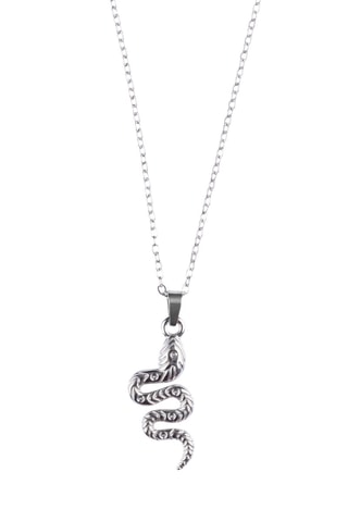 Collier - Plaqué or blanc