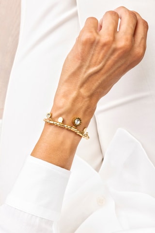 Bracelet Danielle - Plaqué or jaune et zircons
