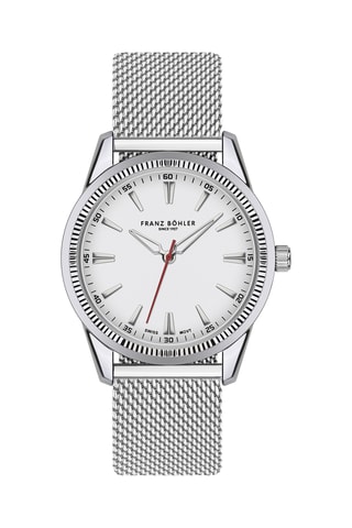 Reloj de cuarzo de acero Thun - Plateado