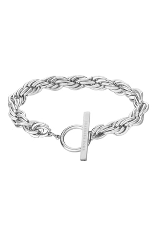Estuche reloj de cuarzo y pulsera de acero Rosalie - Plateado
