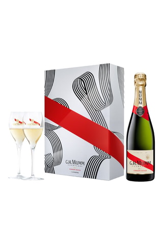 Coffret Champagne Cordon Rouge et 2 flûtes - 75 cl