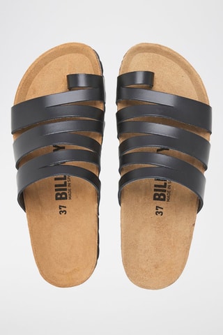 Mules en cuir - Noir