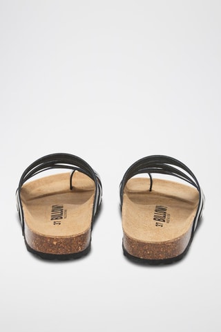 Mules en cuir - Noir