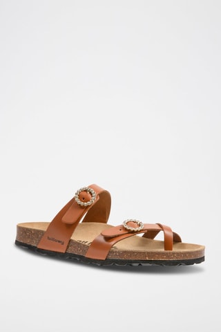 Mules en cuir - Marron